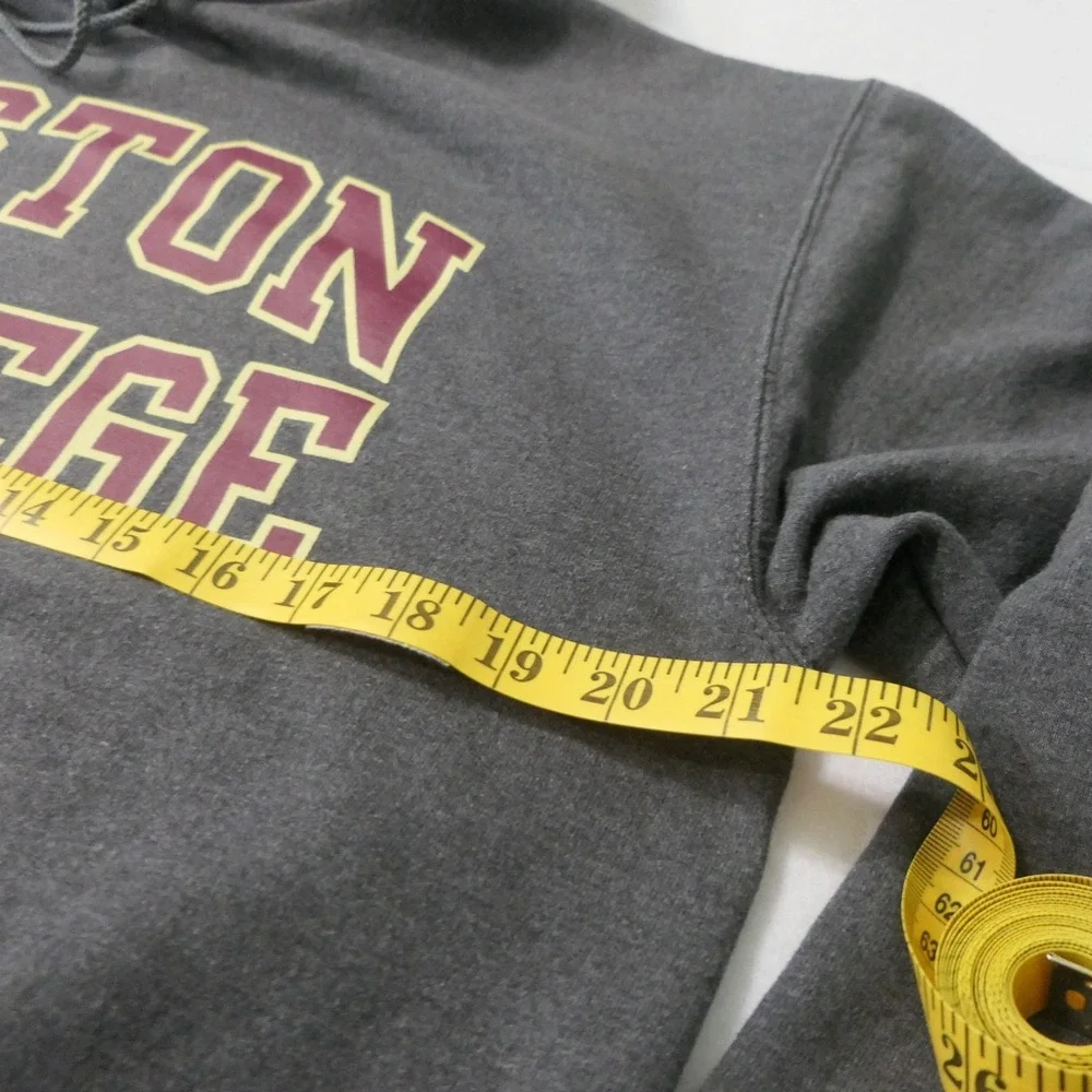 Boston College Gray Champion Hoodie M Pullover Sweatshirt NCAA Sports Eagles
